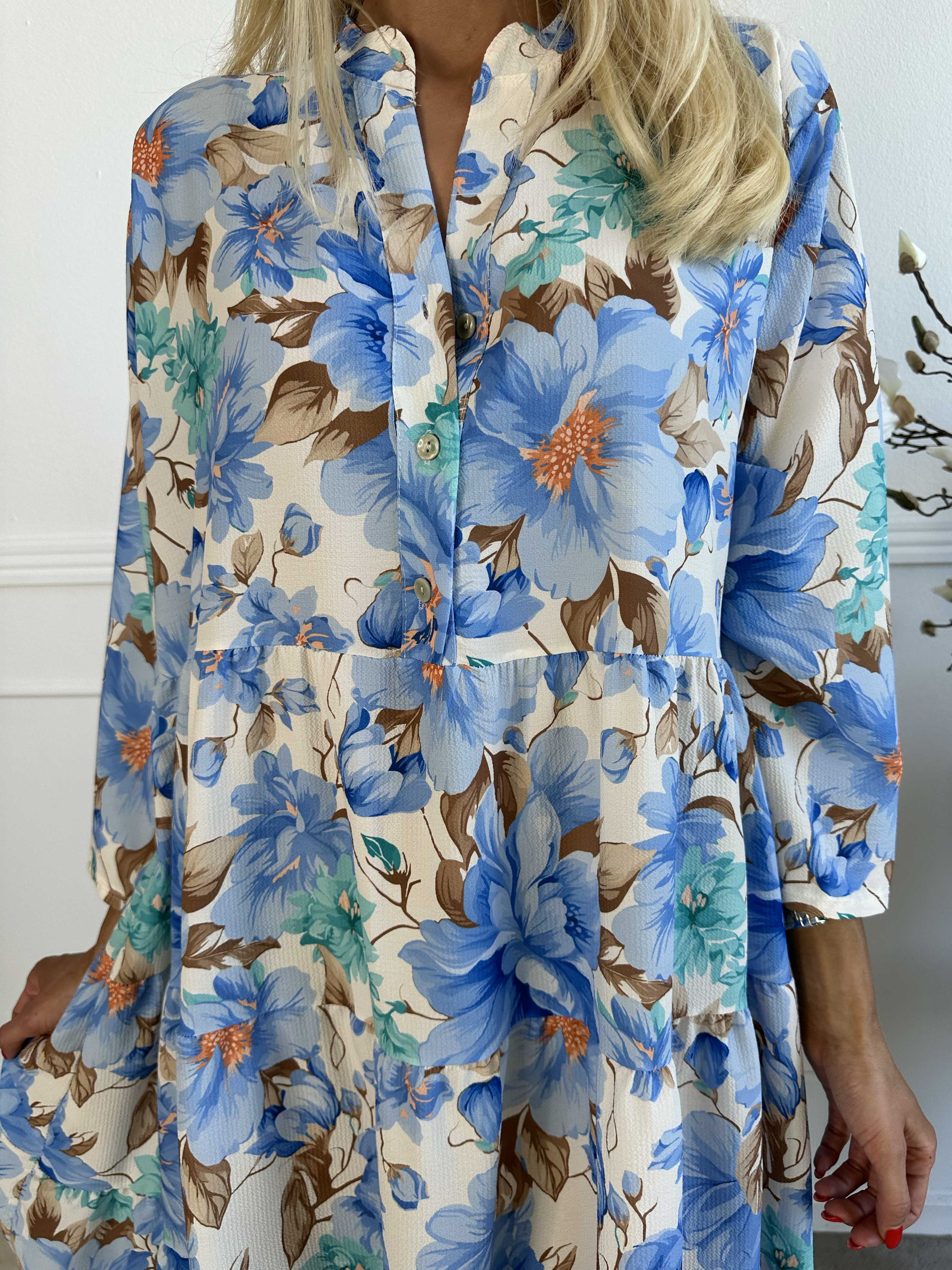 Flower Dress - Sød blomstret kjole med lag på lag look